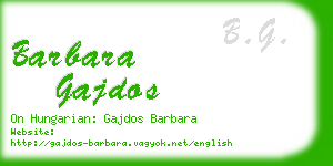 barbara gajdos business card